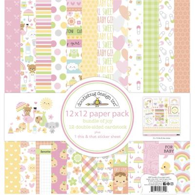Doodlebug Baby Girl Designpapier - Paper Pack